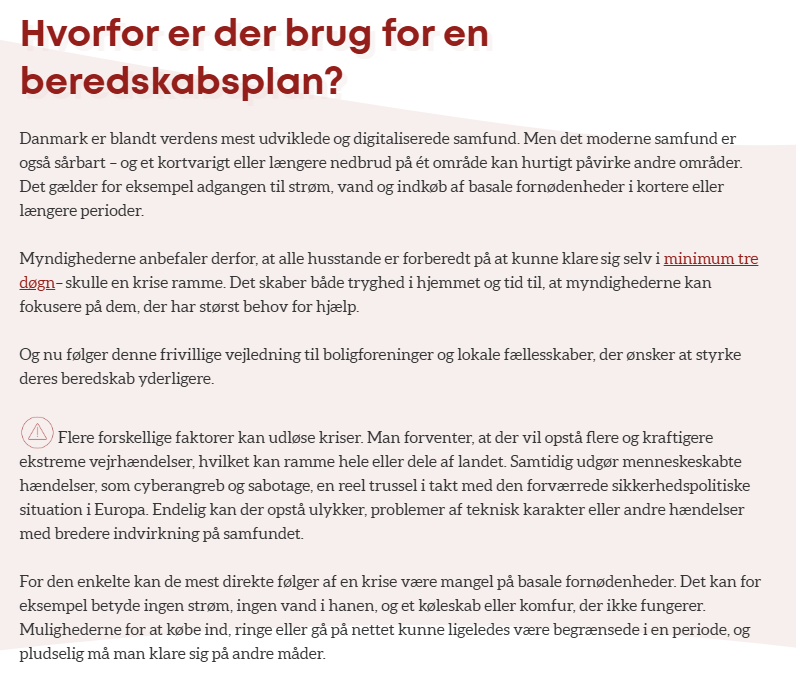 Beredskabsplan